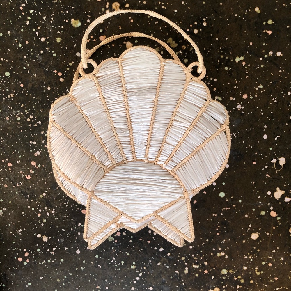 Poolside The Love Song Clutch White Sea Shell